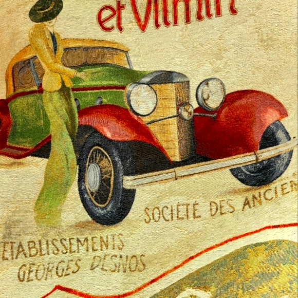 Tapestry XXL! Wall Art (large) "Automobile Club" 33"x53" - Picture 2 of 6